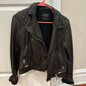Allsaints leather jacket US size 6